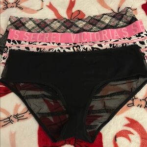 Victoria's Secret Black Lace Trim Panties